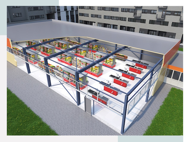 Строительство магазинов в Урай от 625 руб. за м²