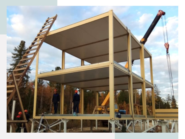 Строительство модульных здания Урай