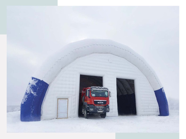 Мобильные ангары в Урае