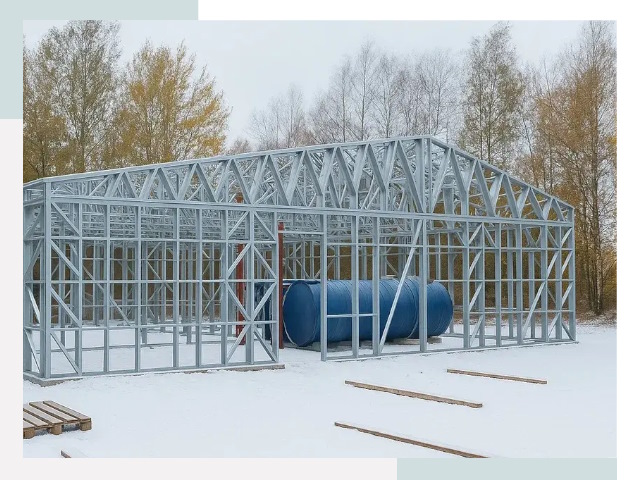 Металлические ангары в Урае