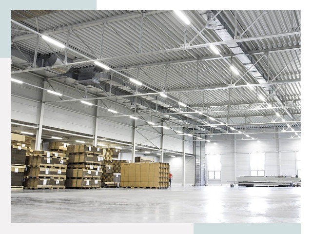 Освещение ангаров в Урае