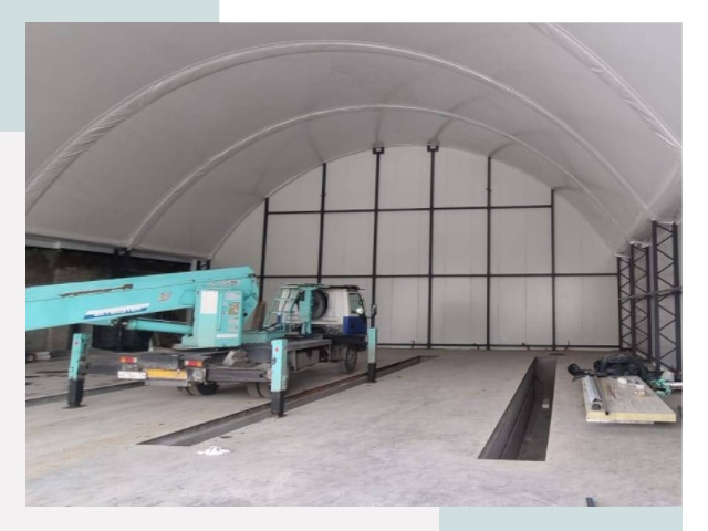 Внутреннее оснащение ангаров в Урае