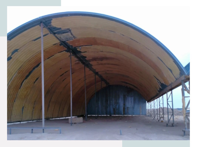 Реконструкция ангаров в Урае