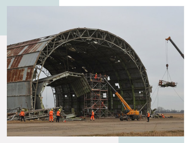 Демонтаж ангаров в Урае