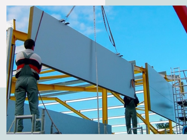 Монтаж сэндвич-панелей в Урае от 625 руб.