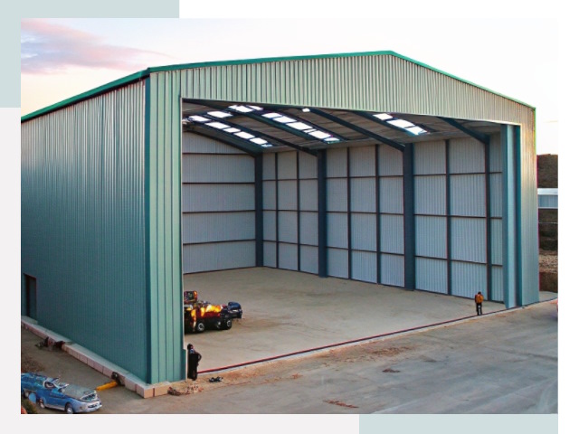 Строительство ангаров в Урае